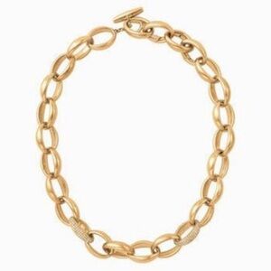 🎄 Stella & Dot | *RETIRED* Gold Chain Link Pave Necklace